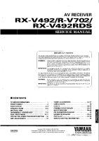 Yamaha RXV-492 - Service Manual